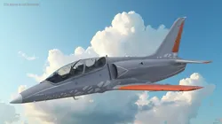Advanced Combat Trainer Aircraft Flying Simplified 3D model