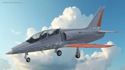 Advanced Combat Trainer Aircraft Gray 3D model