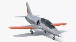 Advanced Combat Trainer Aircraft Gray Rigged for Maya 3D model