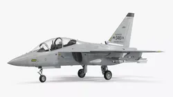 Aermacchi M-346FA Fighter Attack Jet Gray 3D model