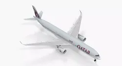 Airbus A350-1000 Qatar 3D model