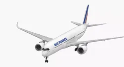 Airbus A350-900 Air France Rigged 3D model