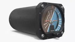 Aircraft Attitude Indicator with Internal Mechanism Rig for Maya 3D model