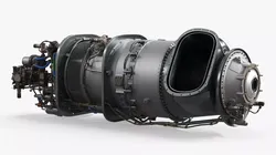 Aircraft Helicopter Turboshaft Engine 3D model