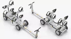 Aircraft Missile Transport Cart Frame 3D model