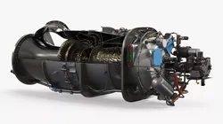 Aircraft Turboshaft Engine Sectioned Cutaway 3D model