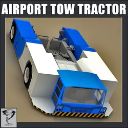 Airport Tow Tractor Golhofer AST-1 3D model