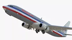 American Airlines Boeing 737-900 ER with Cabin Rigged for Maya 3D model