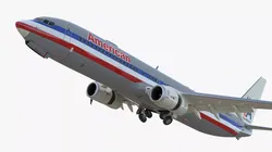 American Airlines Boeing 737-900 with Cabin Rigged for Maya 3D model