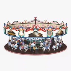 Amusement Park Carousel 3D model