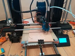 Anet A6 x-carriage with holder for flexible shaft