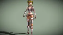 Army Girl - Mechanic Arm - Asymmetric Character