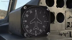Aviation Directional Compass Indicator Animated Rigged 3D model