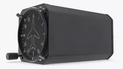 Aviation Directional Compass Indicator Animated Rigged for C4D 3D model