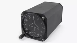 Aviation Directional Compass Indicator Animated Rigged for Maya 3D model