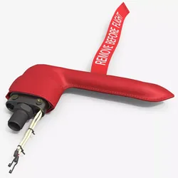 Aviation Pitot Tube in Protective Cover 3D model