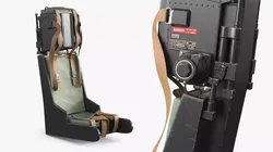 BAE Hawk T1 Jet Cockpit Ejection Seat 3D model