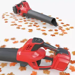 Battery Powered Garden Leaf Blower with Leaf 3D model