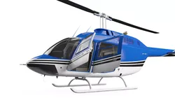 Bell 206B5 JetRanger Helicopter Rigged for Maya 3D model