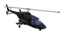 Bell 222 X Low-poly 3D model