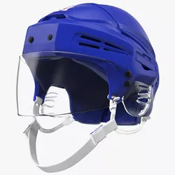 Blue Hockey Helmet 3D model