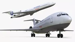 Boeing 727 Iran Aseman Airlines Rigged for Maya 3D model