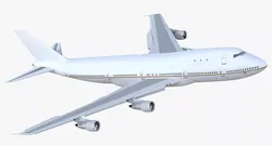 Boeing 747-100B Generic Rigged 3D model