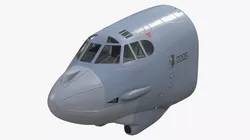 Boeing B52 Stratofortress Cockpit 3D model