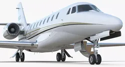 Business Jet Cessna 680 Sovereign Rigged 3D model