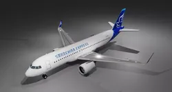 China express airbus a320neo low poly 3D model Low-poly 3D model