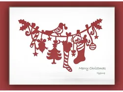 Christmas wall deco and Card Decoration