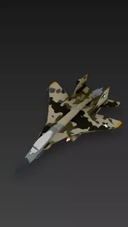 Cold War Fighter Jet v1 3D model