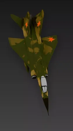 Cold War Fighter Jet v2 3D model