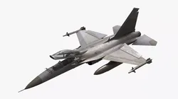 Combat Interceptor Fighter Jet Rigged for Cinema 4D 3D model