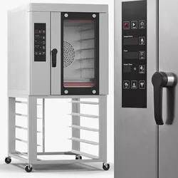 Commercial Convection Oven with Mobile Stand 3D model