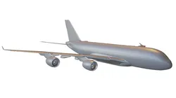 Commercial Passenger Airplane Low-poly 3D model