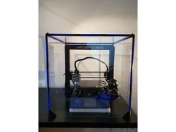 Connectors for 3D printer enclosure based on 500x500x2 mm Polystyrene