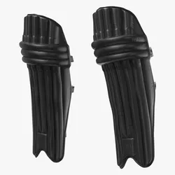 Cricket Batting Pads Pair Black 3D model