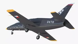Czech Aero L-39 Skyfox Trainer Jet Rigged for Cinema 4D 3D model