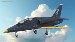 Czech Aero L-39 Skyfox Trainer Jet Simplified 3D model