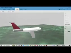 DC-9-10 Style Jetliner - Custom Twin-Engine Plane Low-poly 3D model