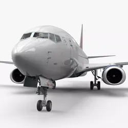Delta Air Lines Boeing 737-700 with Interior Rigged Cinema 4D 3D model