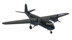 Douglas DC-5 Low-poly 3D model