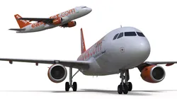 EasyJet Airbus A319 Commercial Jet Rigged for Cinema 4D 3D model