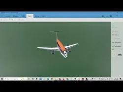 F29 Style Twin-Engine T-Tail Jetliner - Custom Plane Low-poly 3D model