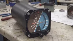 Gyroscopic Artificial Horizon Cockpit Gauge 3D model