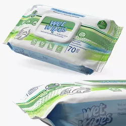 Hand Cleansing Wet Wipes 3D model