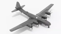 Heavy Strike Bomber Black Rigged for Cinema 4D 3D model