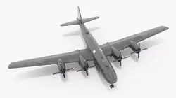 Heavy Strike Bomber Black Rigged for Maya 3D model