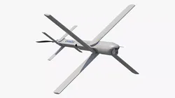 Hero 120SF Tactical Loitering UAV In Flight Rigged for Maya 3D model
